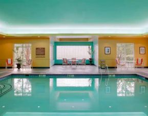 Relaxing indoor pool area at the Hampton Inn & Suites West Little Rock.