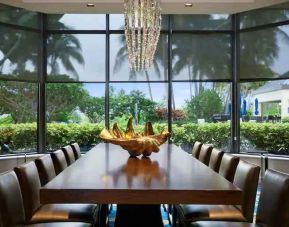 Elegant meeting room at the Hilton Miami Airport Blue Lagoon.