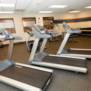 Fitness center at the Hampton Inn & Suites Riverton, WY.