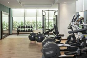 Equipped gym at the Hampton by Hilton Dubai Al Barsha