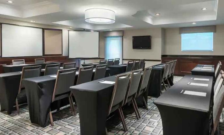 Meeting classroom perfect for any business need at the Hampton Inn Boston Bedford Burlington.