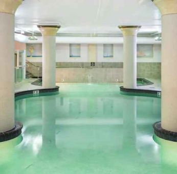 Relaxing indoor pool at the Embassy Suites by Hilton Portland-Downtown.