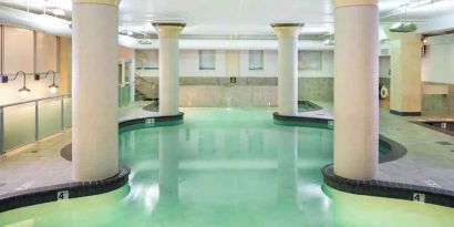 Relaxing indoor pool at the Embassy Suites by Hilton Portland-Downtown.