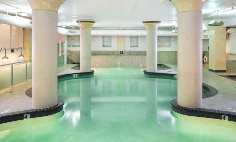 Relaxing indoor pool at the Embassy Suites by Hilton Portland-Downtown.