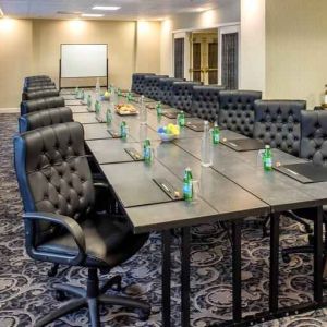 Meeting room with conference table at the Embassy Suites by Hilton Portland-Downtown.