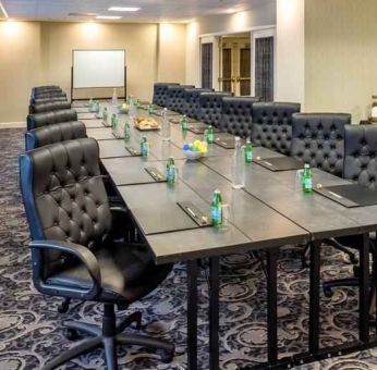 Meeting room with conference table at the Embassy Suites by Hilton Portland-Downtown.