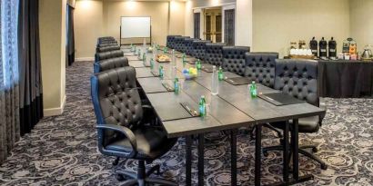 Meeting room with conference table at the Embassy Suites by Hilton Portland-Downtown.