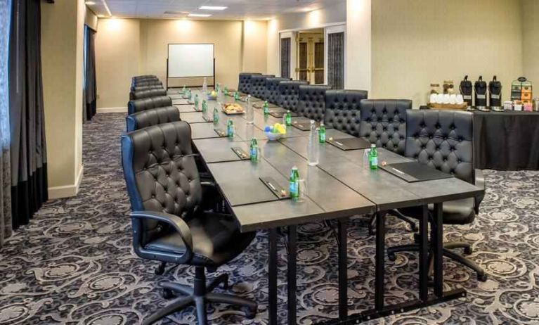 Meeting room with conference table at the Embassy Suites by Hilton Portland-Downtown.