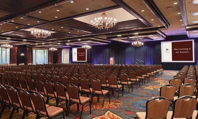 large conference room ideal for conferences and business meetings at DoubleTree by Hilton Hotel Sacramento.