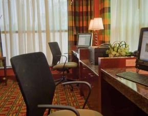 Equipped business center and work area for all your business needs at Homewood Suites by Hilton Rockville-Gaithersburg.