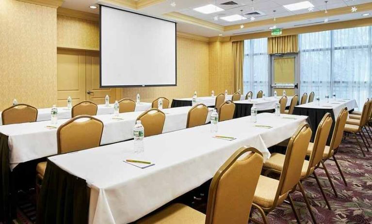 professional conference room at Homewood Suites by Hilton Rockville-Gaithersburg.