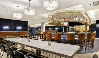 Bright meeting room at the Embassy Suites by Hilton Minneapolis-Airport.