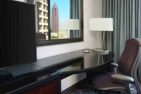 Equipped and comfortable work desk to complete all business tasks at Hilton Atlanta.