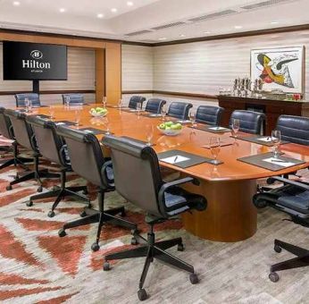 professional and comfortable meeting room at Hilton Atlanta.