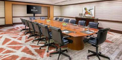 professional and comfortable meeting room at Hilton Atlanta.