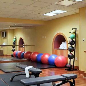 Fully equipped fitness center at the Drake.