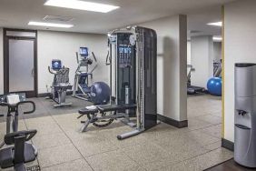 Fully equipped fitness center at the Hilton Sacramento-Arden West.