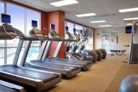 Fitness center with treadmills at the DoubleTree by Hilton Modesto.