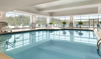 Relaxing indoor pool at the Hilton Baltimore BWI Airport.