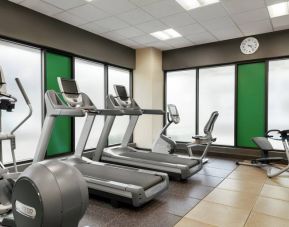 Fully equipped fitness center at the Embassy Suites by Hilton Salt Lake City West Valley.