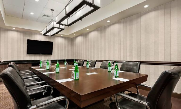 Meeting room perfect for every business appointment at the Embassy Suites by Hilton Salt Lake City West Valley.