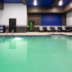 Relaxing indoor pool at the Hilton Garden Inn Hays.