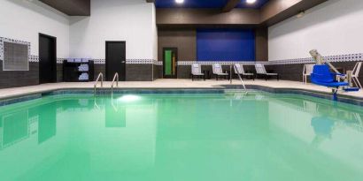 Relaxing indoor pool at the Hilton Garden Inn Hays.