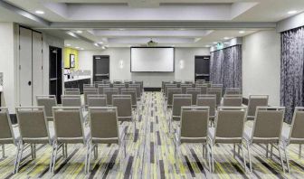 Elegant meeting room at the Hampton Inn & Suites by Hilton-Irvine/Orange County Airport.