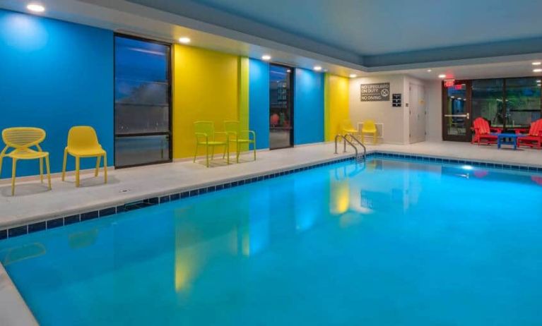 Indoor pool at the Tru by Hilton Omaha I-80 at 72nd Street.