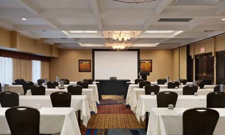 Meeting room perfect for every business need at the Embassy Suites by Hilton Kansas City Plaza.