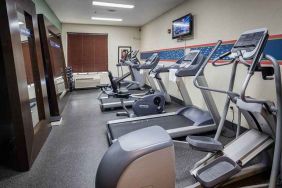 well-equipped fitness center at Hampton Inn San Francisco Airport.