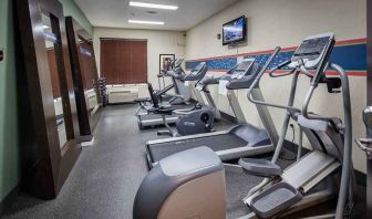 well-equipped fitness center at Hampton Inn San Francisco Airport.