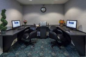 dedicated work area and business center at Hampton Inn San Francisco Airport.