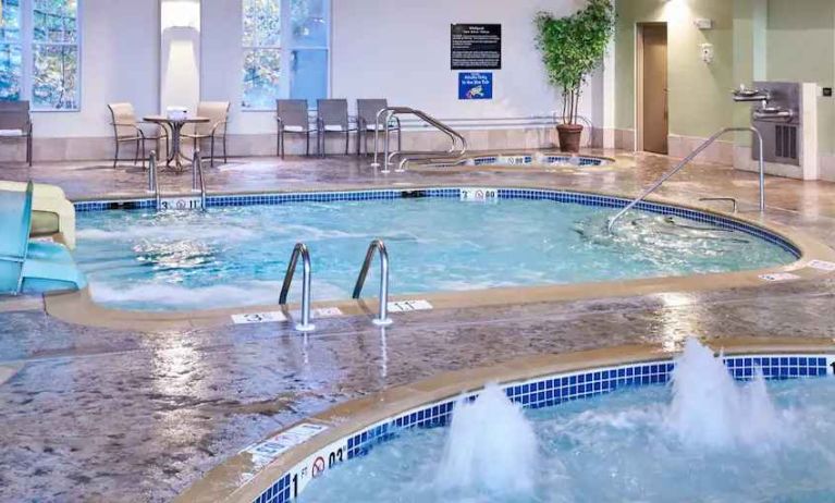 Relaxing indoor pool at the Hampton Inn & Suites North Conway.