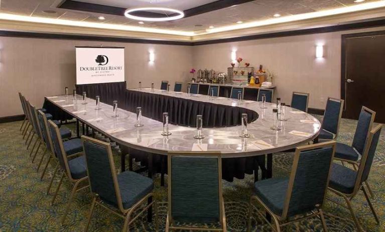 professional meeting room at DoubleTree Resort by Hilton Hollywood Beach.