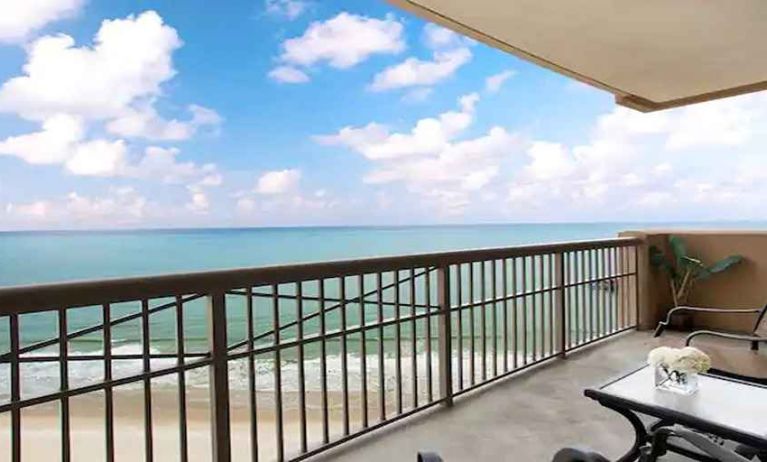 beatiful balcony with sea views perfect for digital nomads to work from at