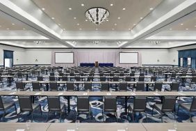 professional conference room ideal for any business meeting or conference at Embassy Suites by Hilton Myrtle Beach Oceanfront Resort.