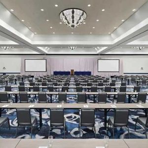 professional conference room ideal for any business meeting or conference at Embassy Suites by Hilton Myrtle Beach Oceanfront Resort.