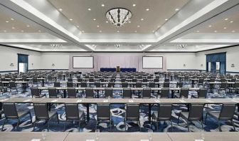 professional conference room ideal for any business meeting or conference at Embassy Suites by Hilton Myrtle Beach Oceanfront Resort.