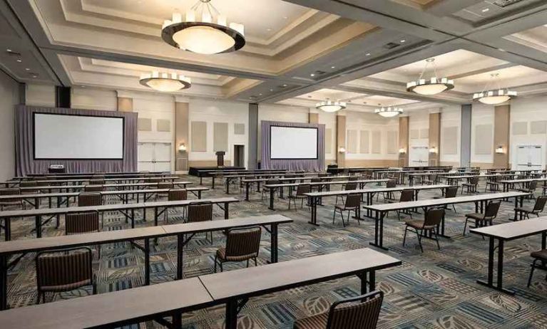 very professional conference room for all business meetings at Hilton Myrtle Beach Resort.