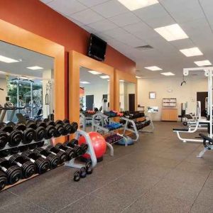 well-equipped fitness center at Washington Hilton.