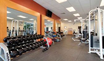 well-equipped fitness center at Washington Hilton.