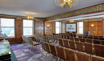 Professional conference room at Hilton Milwaukee City Center.