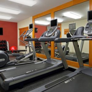 well-equipped fitness center fully-equipped business center with computer, internet, and printer at Embassy Suites by Hilton San Rafael Marin County.