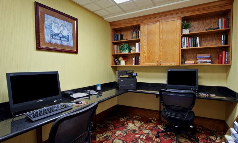 fully-equipped business center with computer, internet, and printer fully-equipped business center with computer, internet, and printer at Embassy Suites by Hilton San Rafael Marin County.