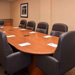 comfortable and professional meeting room for board meetings at Hampton Inn & Suites Pueblo-Southgate.