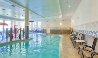 Relaxing indoor pool at the Hilton Garden Inn Fort Worth Medical Center.