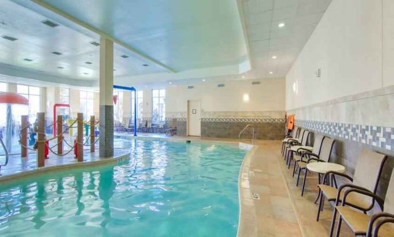 Relaxing indoor pool at the Hilton Garden Inn Fort Worth Medical Center.