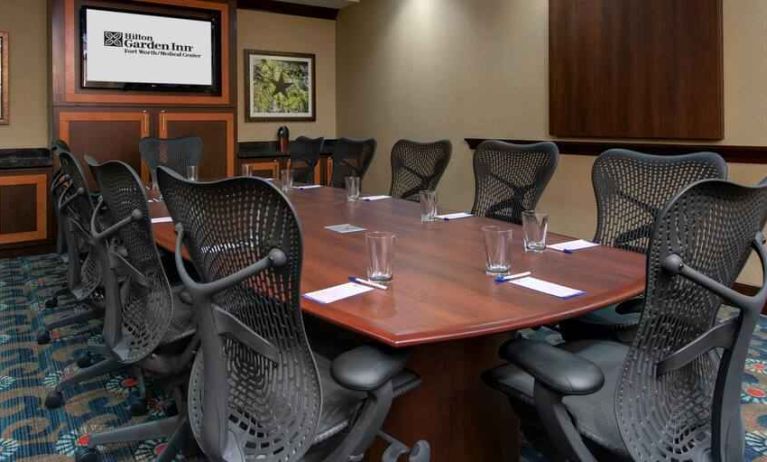 Small meeting room at the Hilton Garden Inn Fort Worth Medical Center.