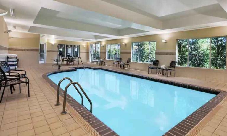 Indoor swimming pool at the Hilton Garden Inn Blacksburg University.